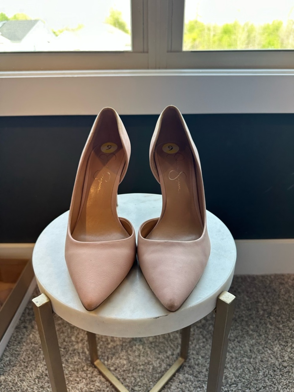 Jessica Simpson Blush Pink Pointed-Toe Stiletto Pumps